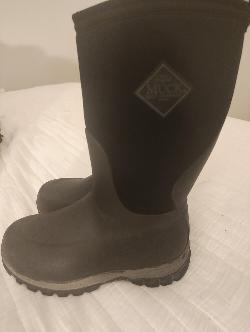 The Original Muck Boot Company Kids Size 1 Black Waterproof Neoprene Boots